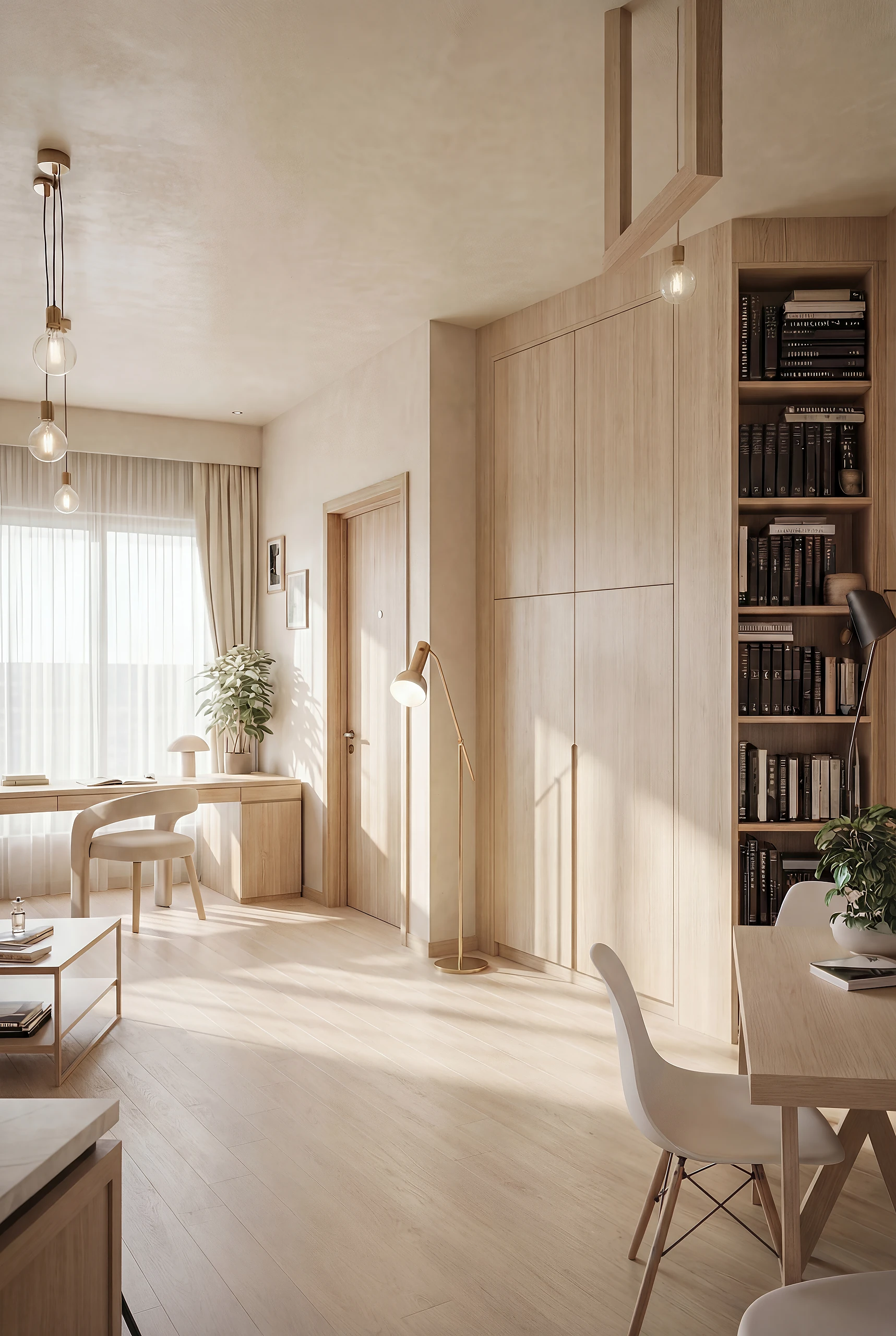 Σύγχρονο σαλόνι Airbnb στα Χανιά μετά από ανακαίνιση